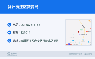 徐州賈汪區教育局:0516-87613188